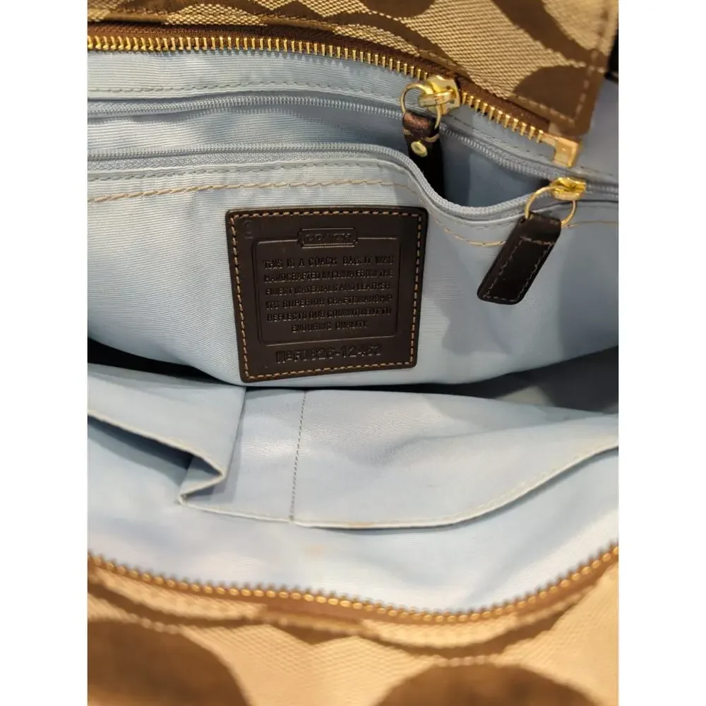 Coach 11557 Hampton Madeline Signature Satchel Handbag MSRP $328